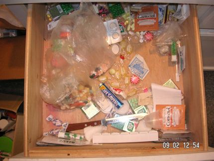 Mom's kitchen drawers