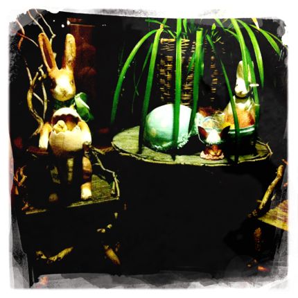 Hipstamatic Easter Bunny and Egg photo