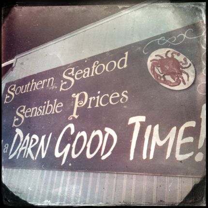 Inspiring Moment: Seafood Sign