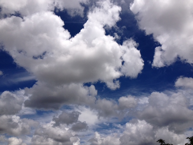 Inspiring Moment: Billowy Clouds